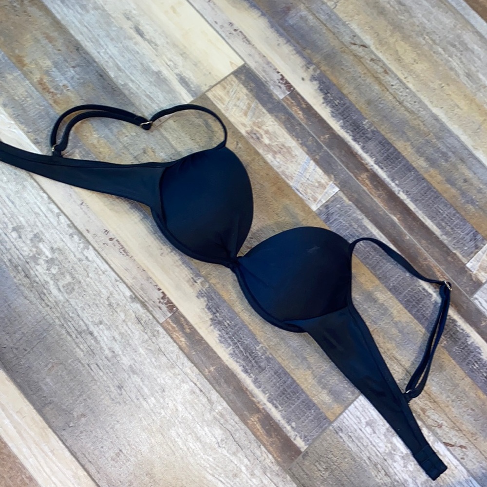 Small black bikini top